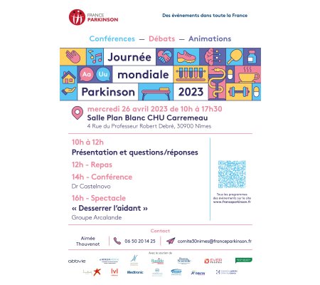 Journée mondiale Parkinson 2023 - 26 avril 