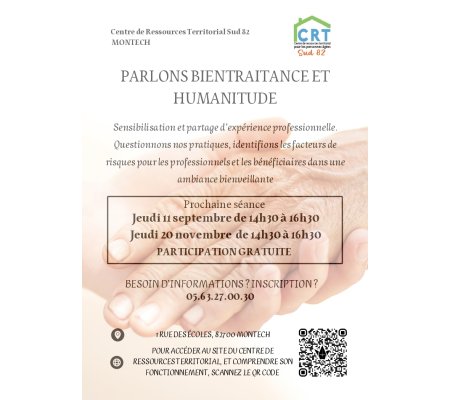 Sensibilisation à la bientraitance par le CRT Sud 82