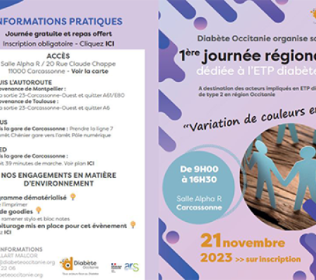 Diabète Occitanie organise leur 1ère journée régionale dédiée à l’ETP et intitulée « Variation de couleurs en ETP »