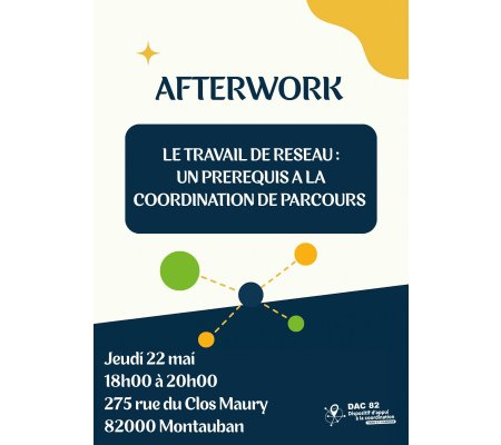 Afterwork DAC 82 - Le travail de réseau : Un prérequis à la coordination