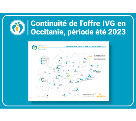 Continuité de l’offre IVG en Occitanie, période été 2023