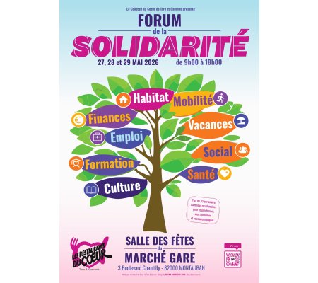 Les Restos du Cœur : Forum de la Solidarité 27, 28 et 29 Mai 