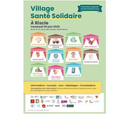  Le village santé solidaire arrive le 05 juin 2026 !