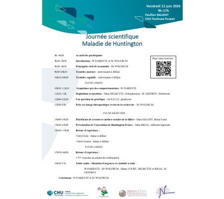 Journée Scientifique Maladie de Huntington