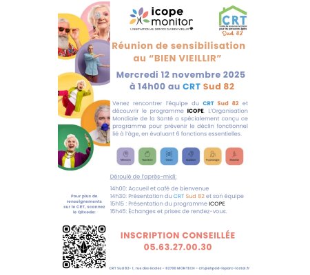 Bien vieillir : une rencontre d’information au CRT Sud 82