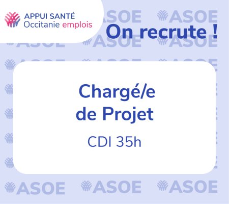 ASOE recrute un/e chargé/e de projet de L’Union Régionale des Professionnels de Santé (URPS) Infirmiers Libéraux d’Occitanie (ILO)